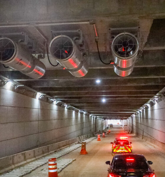 Manutenção ventiladores Túnel Rei Pelé