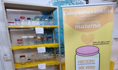 campanha de arrecadação de recipientes para leite materno Estácio Brasília