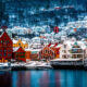 Cidade de Bergen na Noruega